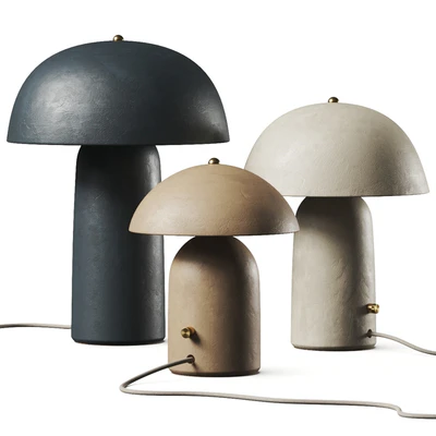 Ceramicah Raku Tera Lime Plaster Table Lamps — Вид 1