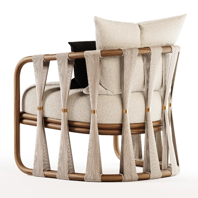 Palecek Strings Attached Lounge Chair — Descargar