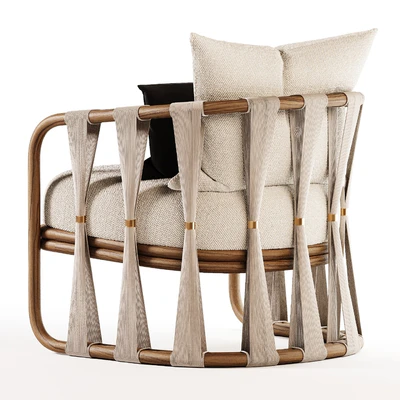 Palecek Strings Attached Lounge Chair — Ver 3