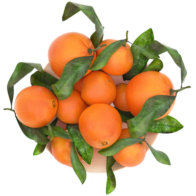 white bowl of oranges — Ver 3