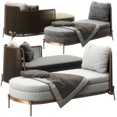 Tape Outdoor daybed by Minotti — Вид 3