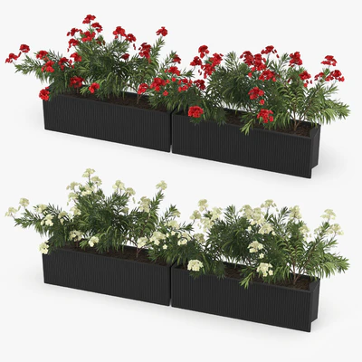 Flowerbed Nerium — Ver 3