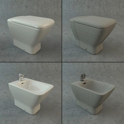 Toilet and bidet Laufen Palace — Ver 2