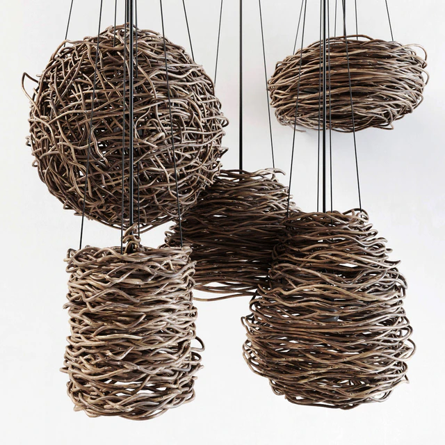 Branch decor lamp n5 / Люстры из веток — Скачать