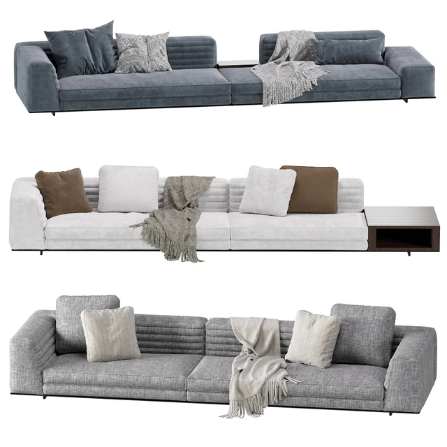 Sofa Roger Minotti 3 Version / 3 Color — Descargar
