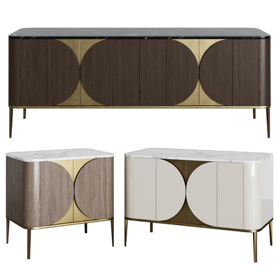 Art Deco chest of drawers and bedside 06 — Ver 1