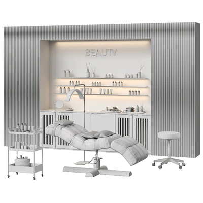 Beauty salon with couch and accessories \ Figuratti P01 — View 5