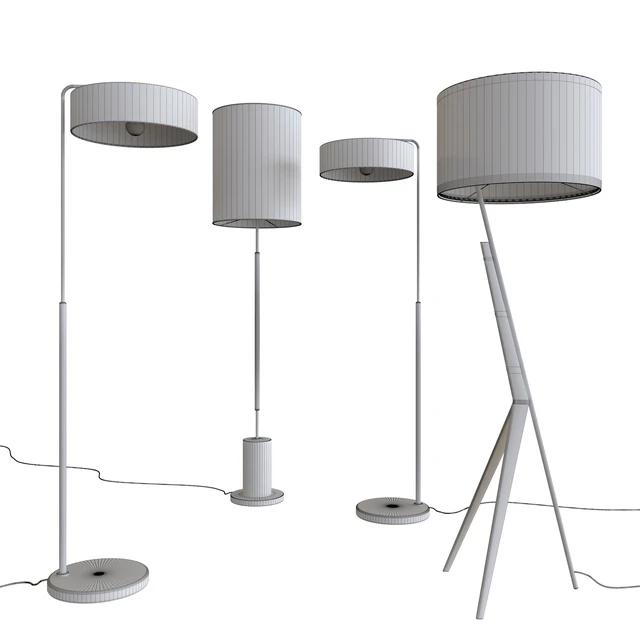 West Elm Floor Lamps Set 05 — Скачать