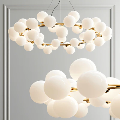 Milk Bubble Round Chandelier — Descargar