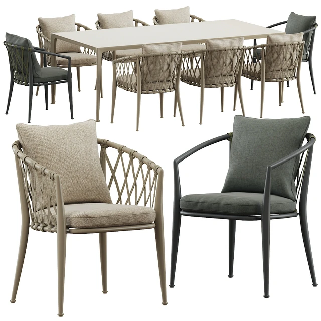 B&B Italy Erica dining table — Descargar