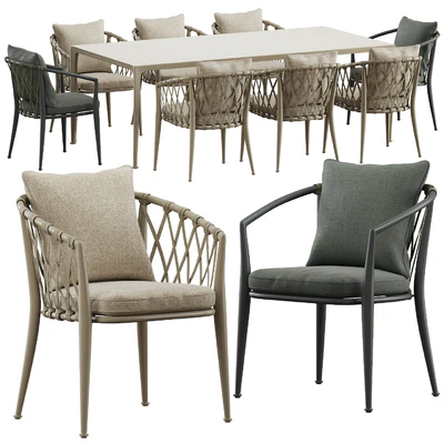 B&B Italy Erica dining table — Ver 1