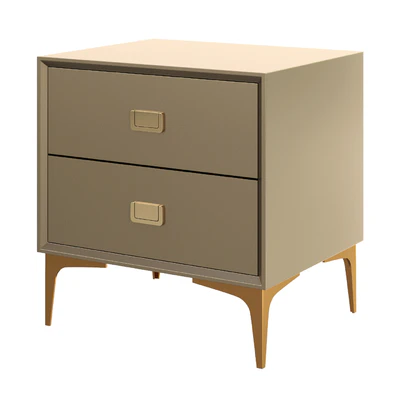 Modern Champagne Nightstand 2 — Ver 1