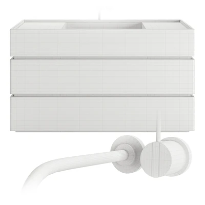 Washbasin Ilgranito ALEXIS with mixer — Ver 2