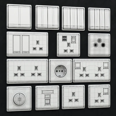 Schneider pieno switches & sockets matte black — Ver 4