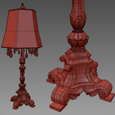 Duval Gold Crystal Candlestick Table Lamp — Ver 2