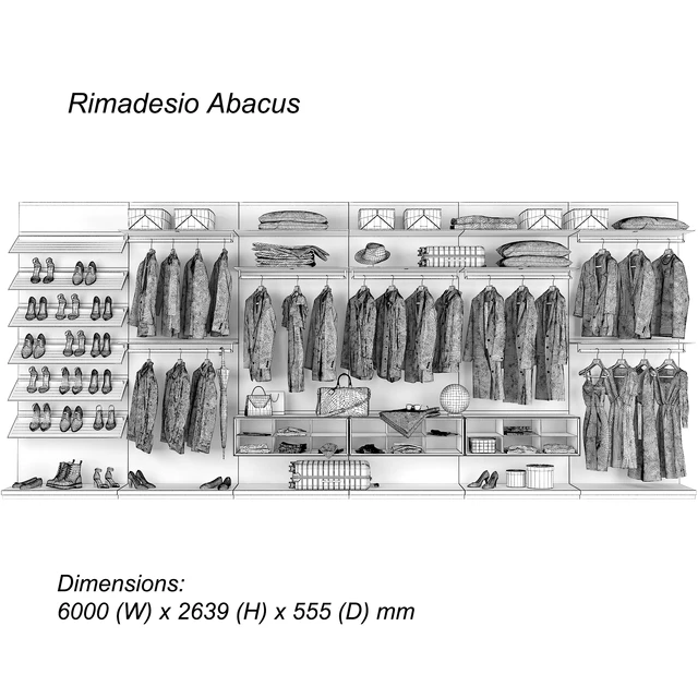 Rimadesio Abacus Walk-in Closet 3 — Descargar
