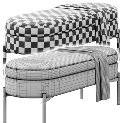 Chloe Storage Bench ottoman by Lumisource — Вид 6