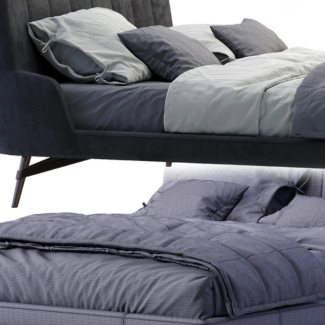 Natuzzi bed SVEVO — Скачать