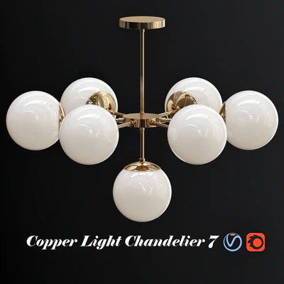 Copper Light Chandelier 7 — Скачать