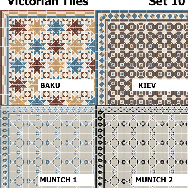 Topcer Victorian Tiles Set 10 — Descargar