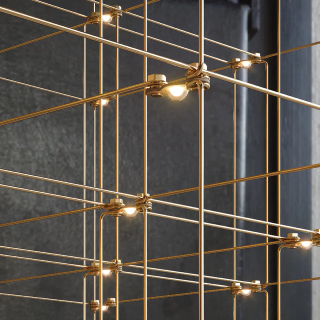 QUASAR COSMOS SQUARE TRIPLE SUSPENSION LAMP 120cm — Скачать