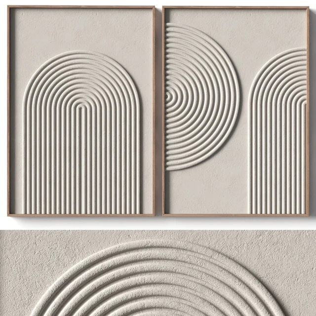 Relief artwork - 3d art wall decor - Panels — Descargar