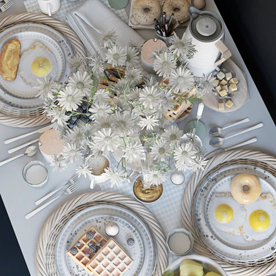 Table setting 36. Breakfast - 3 — Ver 5
