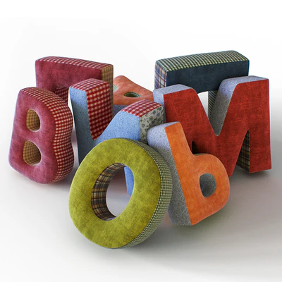 Pillows in the form of letters — View 1