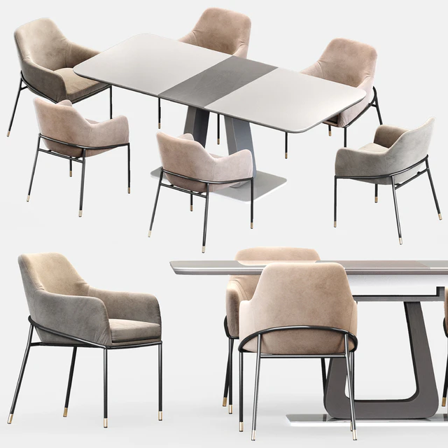 Sandra chair & Rosanna table / Rasonna & Sandra dining group — Descargar