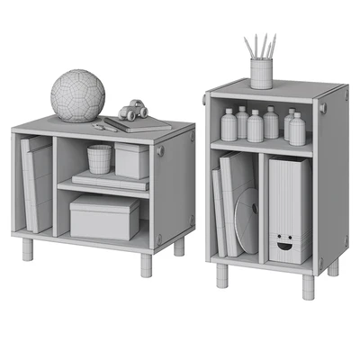 IKEA SMUSSLA Bedside table / shelf unit — Ver 3
