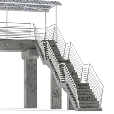 Lowpoly Pedestrian Bridge — Вид 2