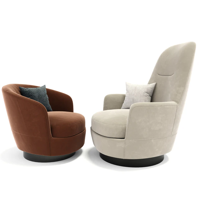 Minotti Jacques Armchair Set — Descargar