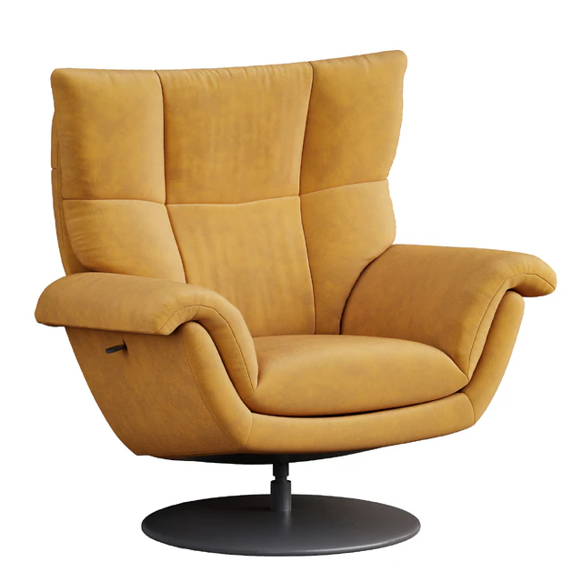 Deacon Leather Swivel Recliner armchair — Скачать