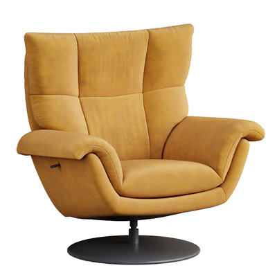 Deacon Leather Swivel Recliner armchair — Вид 5
