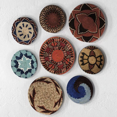 Wicker African wall baskets — Ver 3