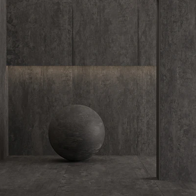 Керамогранит Laminam Sahara Noir, NATURALI NERO-GRECO, Noir Desire, Cemento Nero. 3000x1000 mm. — Вид 5