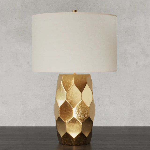 Pottery Barn VINCE Faceted Table Lamp — Скачать
