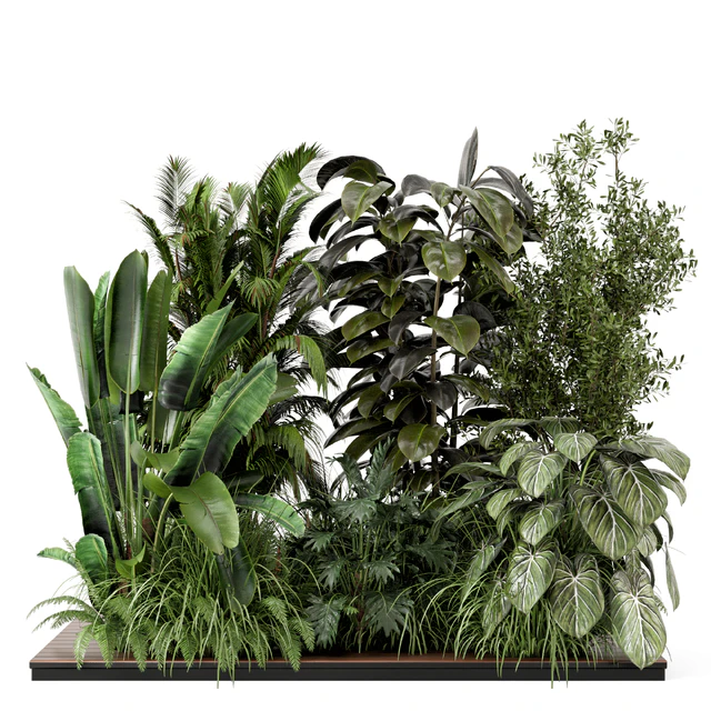 Outdoor Garden Set Bush and Tree - Garden Set 999 — Descargar