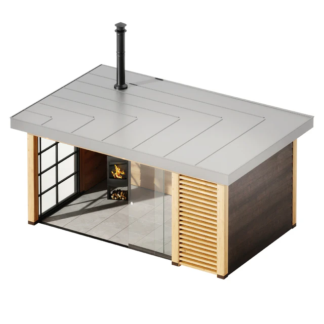 Gazebo with oven Buitenpracht — Descargar