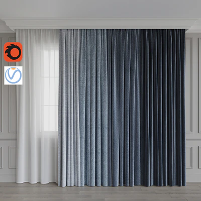 A set of curtains 8. Blue gamma — Ver 1