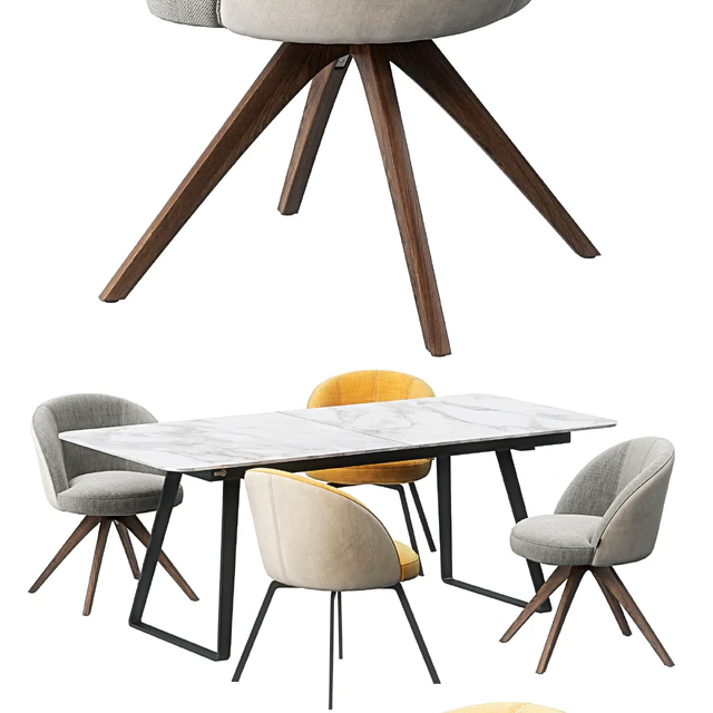 Rolf Benz 629 chair set — Скачать