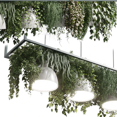 pot light pendant - plant light hanging 08 — Вид 3