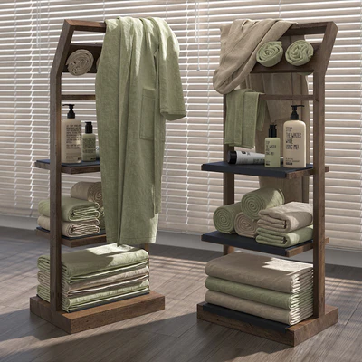 Shelves for bathroom Gunter wooden v2 — Ver 1