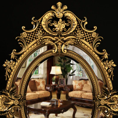 19th Century French Louis XV Fine Gilt Carved Oval Mirror — Вид 2