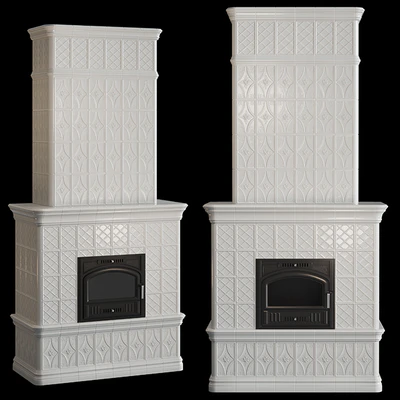 Stove - fireplace with tiles — Ver 1