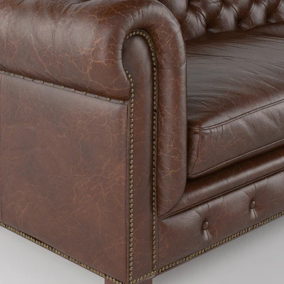 Kensington Leather Sofa Restoration Hardware — Вид 2
