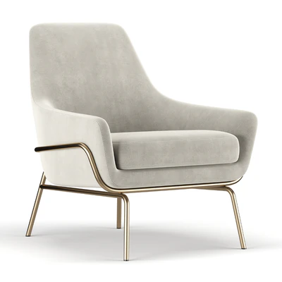 Coco Velvet Lounge Chair — Ver 3