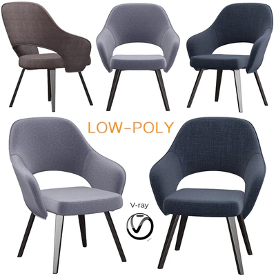 Saarinen Executive Arm Chair (low poly) — Ver 1