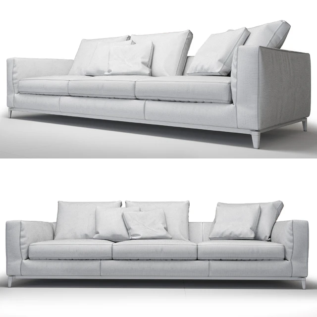 Диван Minotti Andersen 3-х местный — Скачать
