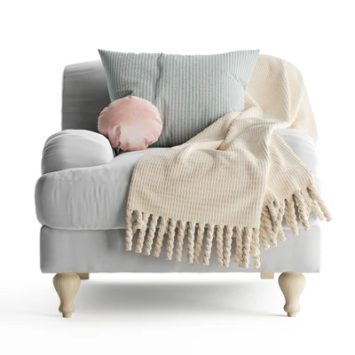 Rose Fabric Armchair — Вид 2